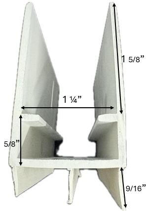 Storm Door 1-1/4", With Step, 3 fin, 32" Grey