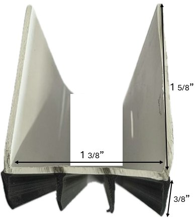 Storm Door 1-3/8", 4 Fin, 36" White